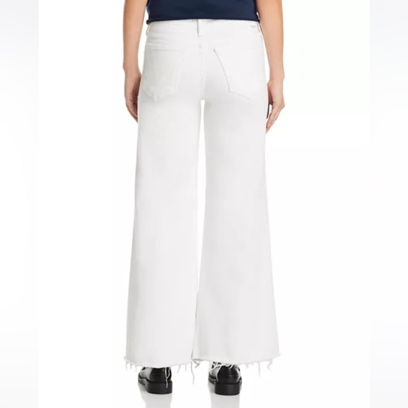 MOTHER THE ROLLER FRAY HIGH RISE WIDE LEGS JEANS IN FAIREST THEM ALL S. 33P - Picture 4 of 9